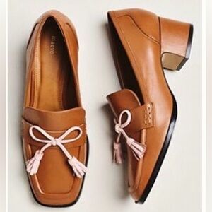 Maeve Bow Detail Loafer Heals